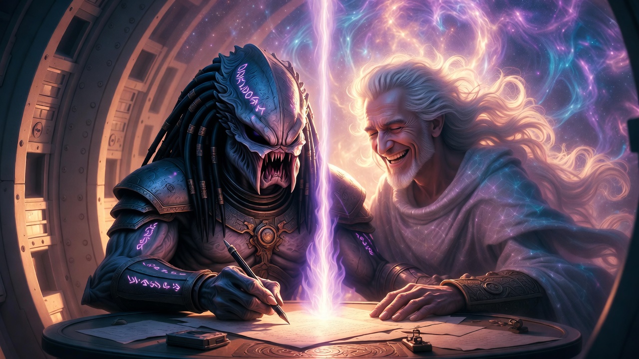 El Maestro Ascendido Saint Germain guiando la transmutación de códigos del destino a través de la Llama Violeta.