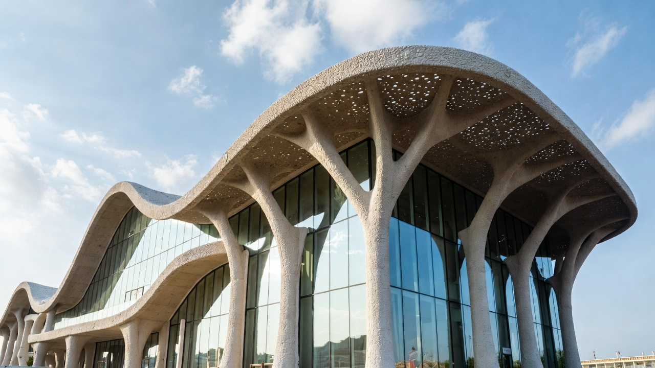 Arquitectura inspirada en biomímesis y diseño regenerativo Living Future 2026.