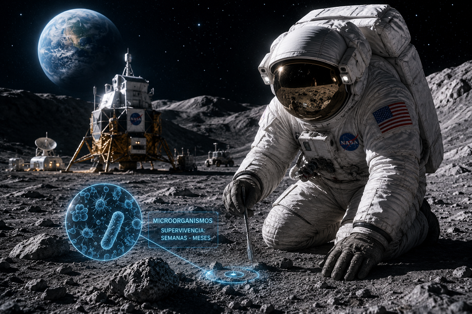 Microbios terrestres podrían sobrevivir en la Luna | NASA